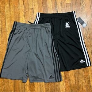 NWT adidas Boy's Active Shorts 2 pk